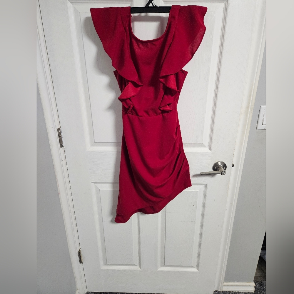Womans Red Dress